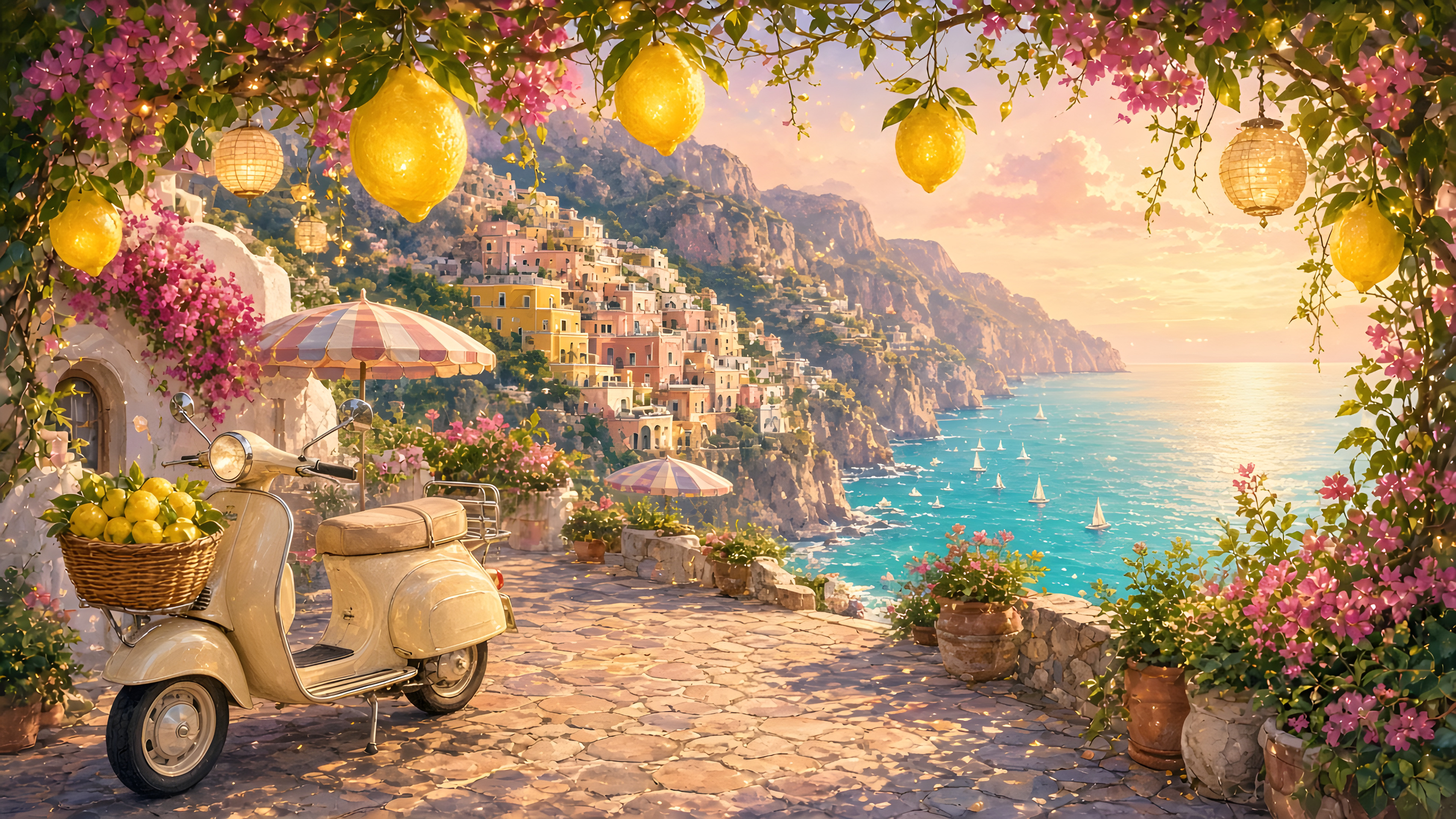 Amalfi Lemon Dream — AI image made with this prompt