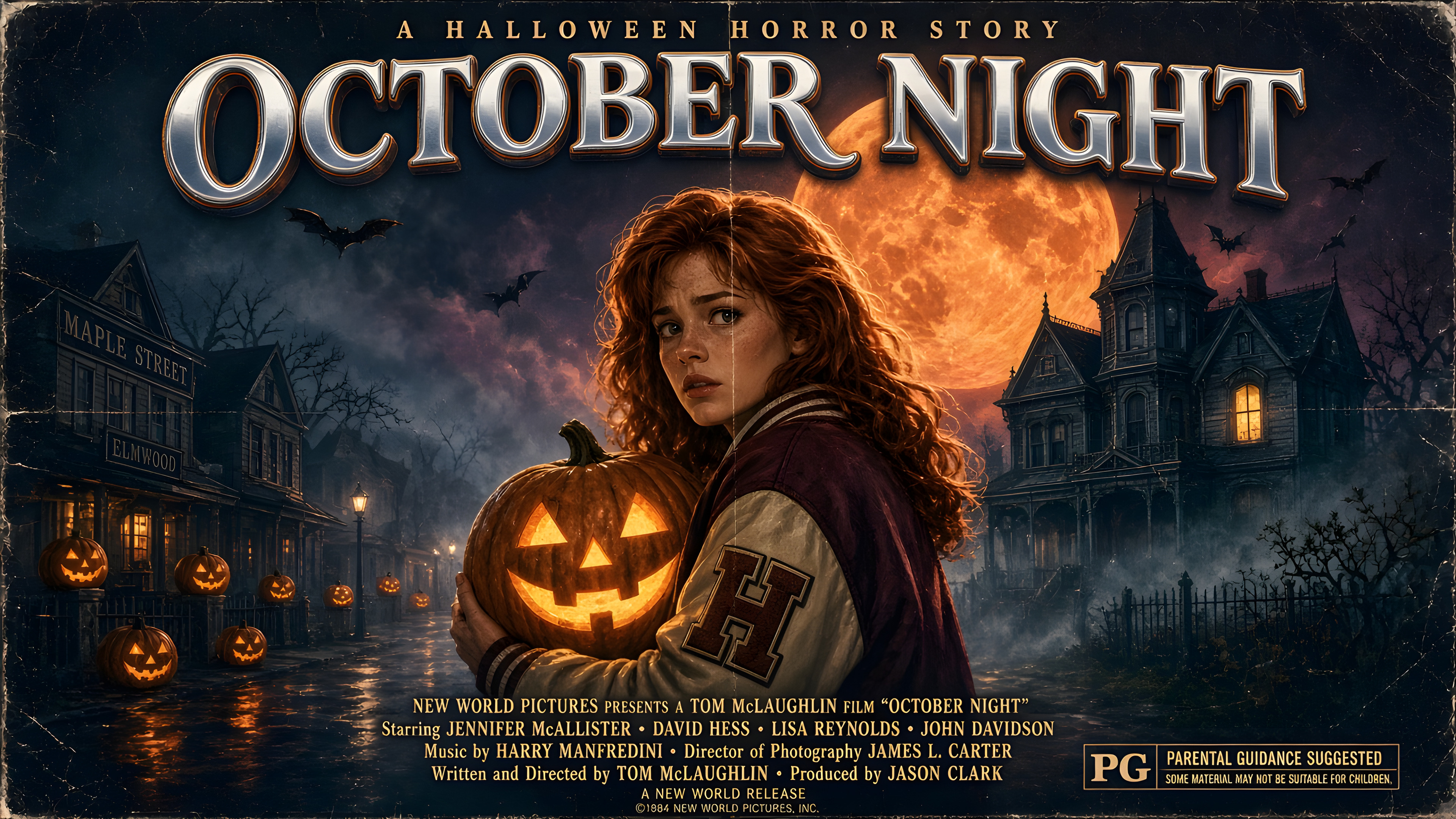 Your 80s Halloween Movie Poster — AI image made with this prompt