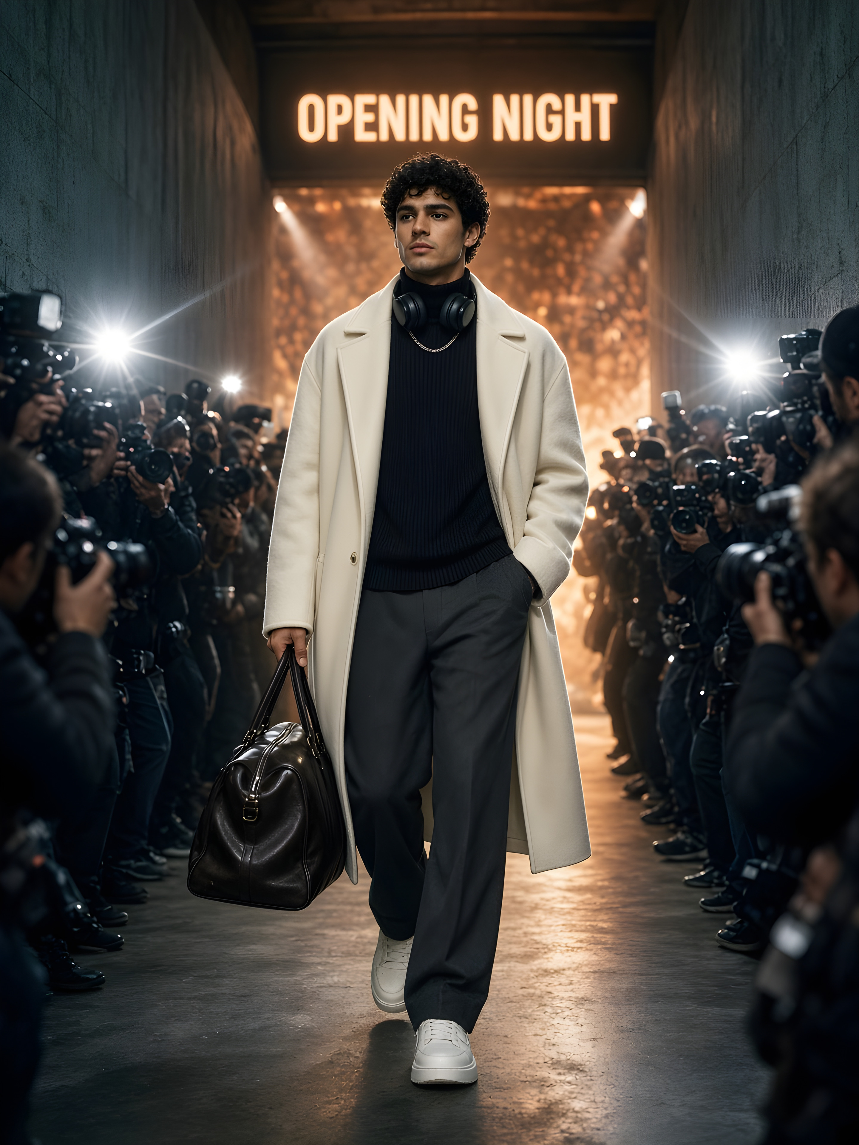 Your Opening Night Tunnel Walk — AI image made with this prompt